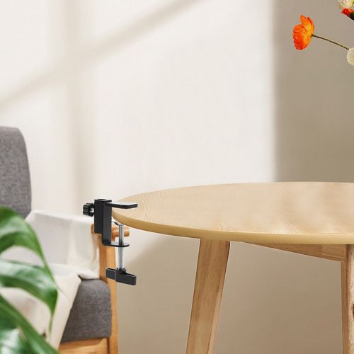 4Pcs Universal Tabletop Clamps Durable Desk Mount Clamp Adjustable Black — image 10