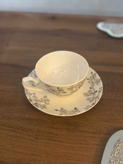 Set of 6 Laura Ashley "Iona" Fine Bone China Cups & Saucers — image 5