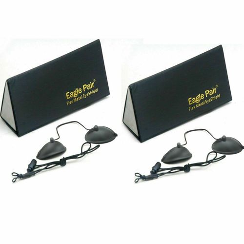 2pcs 190nm-10600nm Adjustable Laser /LED /IPL Patient Metal Eye Shield OD7+ LB7 — image 1