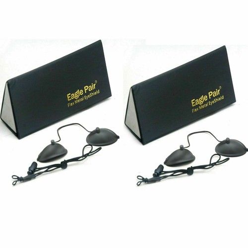 2pcs 190nm-10600nm Adjustable Laser /LED /IPL Patient Metal Eye Shield OD7+ LB7