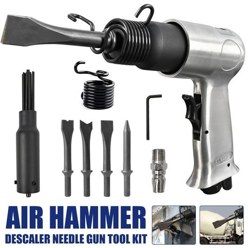 Air Pneumatic Gun Needle Scaler w/ 4 Hammer Chisel Kit Rust Weld & Paint Remover — image 3