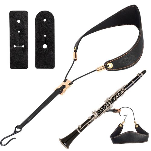 Clarinet Neck Strap Adjustable Ergonomic Pad Support Alto Saxophone Neck — image 1