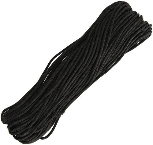 Marbles 325 Paracord Black 100 ft Paracord Rope 550 Survival Cord Camping