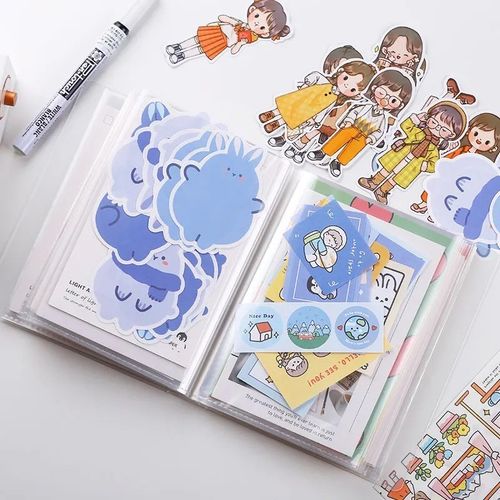 40 Sheets Postcard Storage Book Portable Photo Album Cards Holder Home Use — image 2