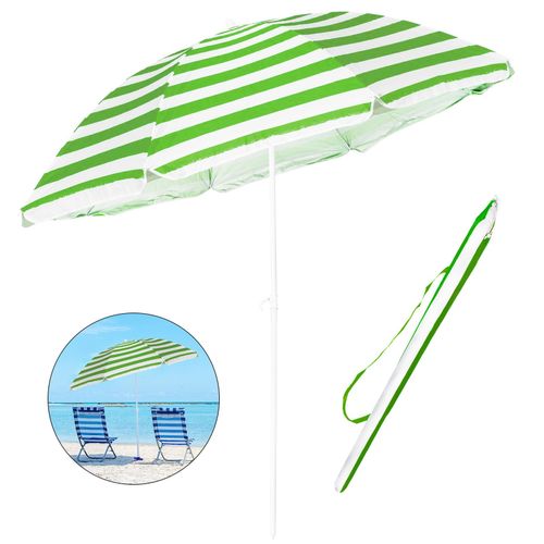 Beach Tilting Parasol Umbrella 1.8m Patio Garden Outdoor UV Protection Sun Shade — image 3