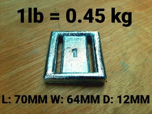 Solid Lead Weight Scuba Diving Weights Mix and Match 1 lbs to 6 lbs