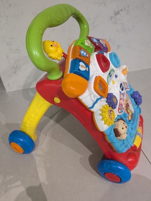 VTech First Steps Baby Walker Push Along, Lights & Sounds, Animals — image 2