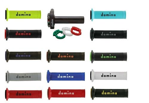 Domino XM2 Quick Action Throttle & Grips Race Track Bike - Colour Choice