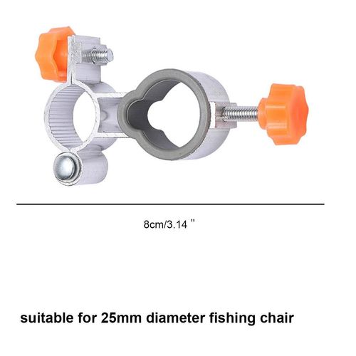 2Pcs Clip On Mount Garden Chair Parasol Patio Deck Umbrella Sun Multifunction — image 3