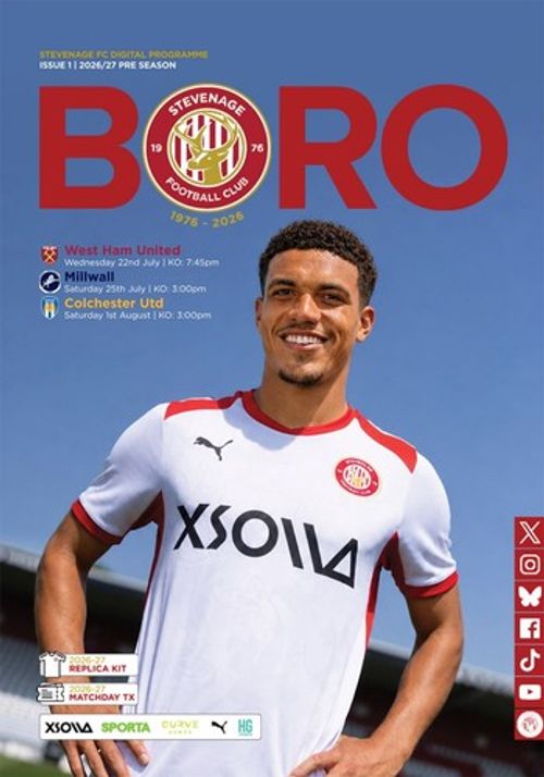 STEVENAGE v WEST HAM UNITED London England 22 July 2026 Friendly OFFICIAL