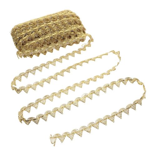 Elegant Gold Braid Lace Trim for Bridal Gown and Stage Costume Embellishment — image 11