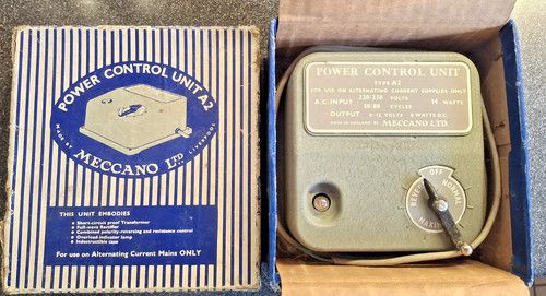 Meccano Type A2 Power Control Unit Original Box Untested Spares/Repairs Parts