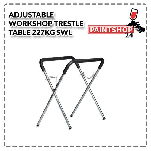 FMT Body Shop Trestle Table Panel Stand Adjustable Bodyshop Panelstand 225Kg