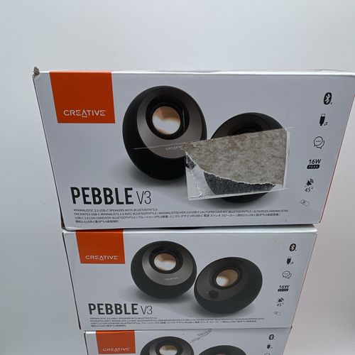 Creative Pebble V3 2.0 Computer Speakers USB-C Bluetooth USB Powered Black — image 2