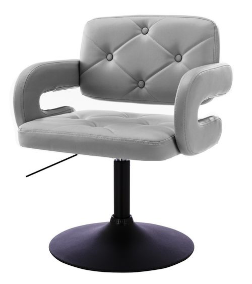 2 X Grey Beauty Spa Salon Gas Lift Hairdressing Salon Chairs Faux Leather — image 8