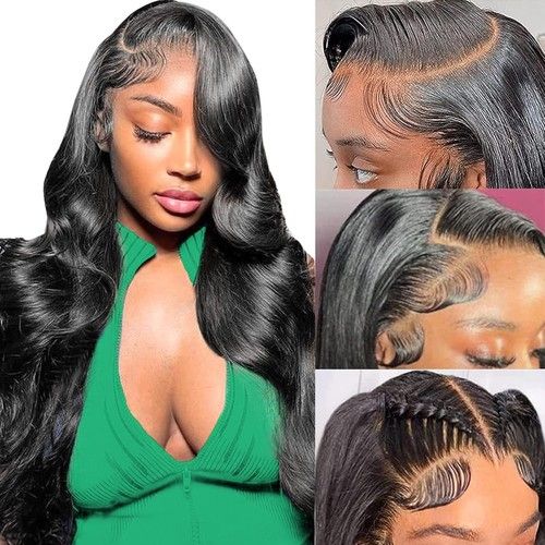 13x4 Body Wave Lace Front Wig Human Hair Pre Plucked with Baby Hair 180% Density