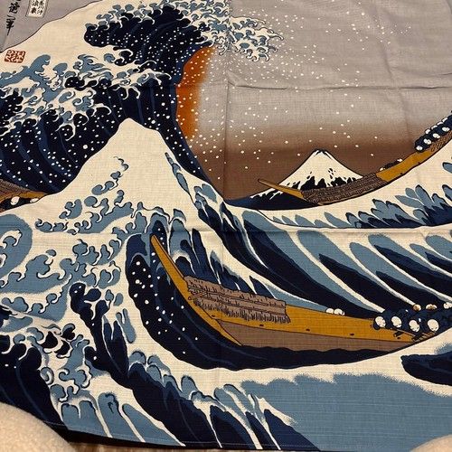 Katsushika Hokusai Great Wave off Kanagawa Furoshiki Wrapping Cloth