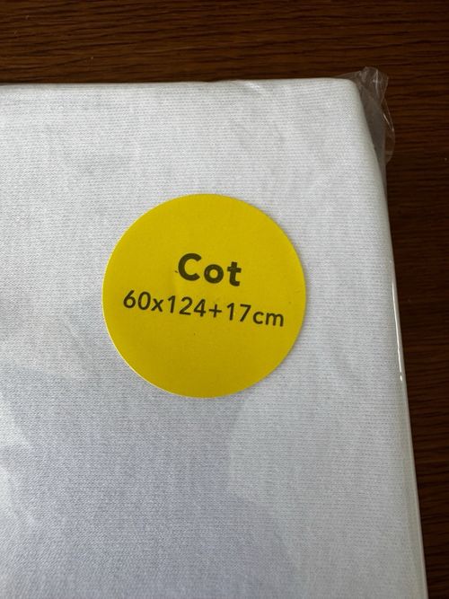 Baby Cot Fitted Sheets 120x60cm 100% Cotton, Pack of 2 — image 5