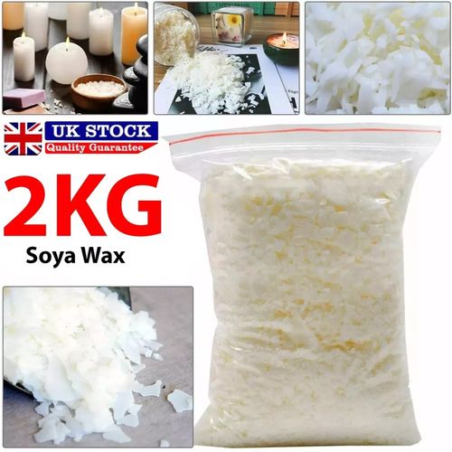 2KG Soy Wax Soya 100% Pure Candle Making Wax Natural Flakes Clean Burning White — image 1