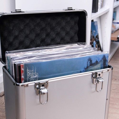Vinyl Case LP Storage Box 12" Vinyl Storage Heavy Duty Record Case Lockable Box — image 6