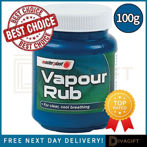 MENTHOL VAPOUR RUB CONGESTION RELIEF CHEST THROAT EUCALYPTUS VICKS VAPORUB 100G  — image 1