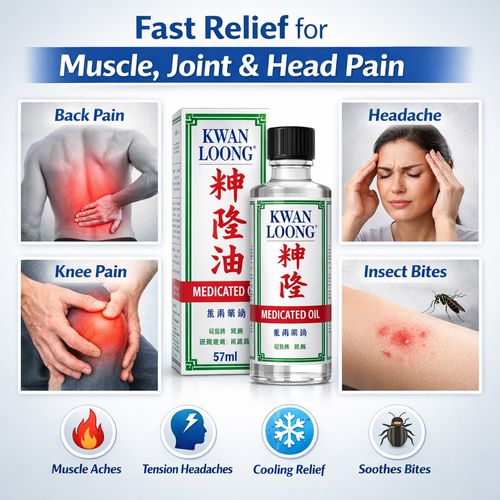 Kwan Loong Medicated Oil 57ml for Pain Relief Headache Dizziness UK x 2 bottles — image 13