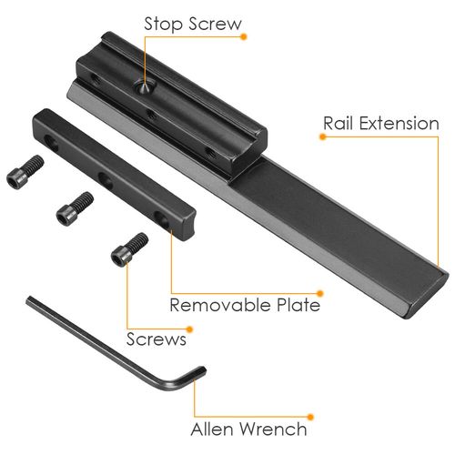 Scope Rail Adapter Mount 11mm to 20mm Dovetail Mount Base Picatinny Rail — image 14
