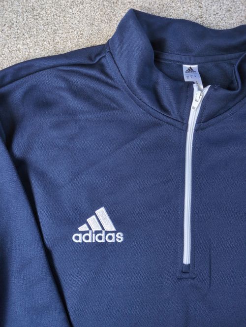 Adidas Entrada 22 Men's 1/4 Zip Navy Blue Size Medium Training Top — image 4