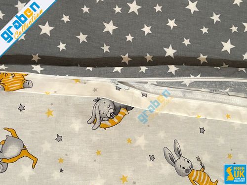 100% COTTON BEDDING SET FOR Cot, Travel Bed, Duvet Cover&Pillowcase 90cm x 120cm — image 6