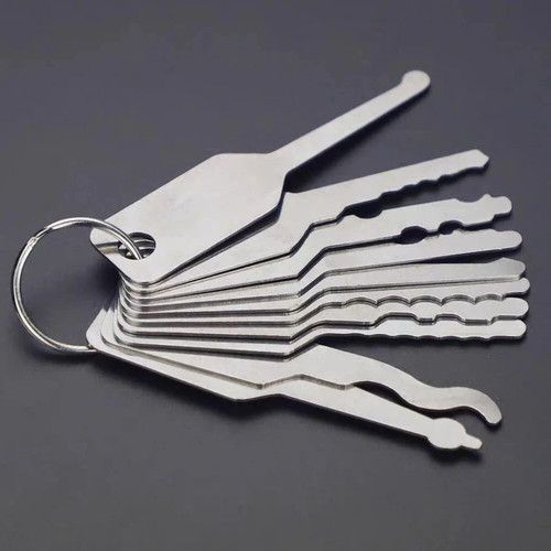 Replacement Tool Kit Stainless Steel Accessories 10 in 1 Locksmith Equipment