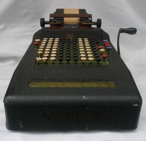 Vintage Antique Victor Adding Machine Company Comptometer Calculator