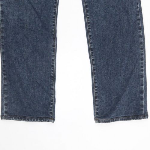 Levi's Mens Straight Jeans Size 32 Blue Pockets Logo W32 L34 — image 11