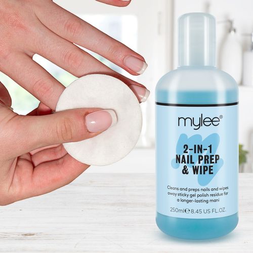 Mylee Nail Gel Polish Prep + And Wipe & Remover UV LED Manicure Acetone 2x250ml — image 7