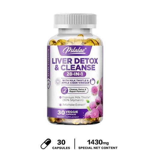 28-In-1 Liver Detox & Cleanse 1430mg -Repair Formula, Immune Health, Fast-Acting