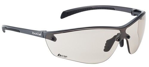 Bolle SILPCSP Silium+ Safety Glasses Pc Lens Anti-Scratch Anti-Fog Flex Temples