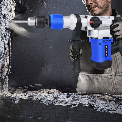 Electric Demolition Rotary Jack Hammer Drill Concrete Breaker W/Case Heavy Duty  — image 16