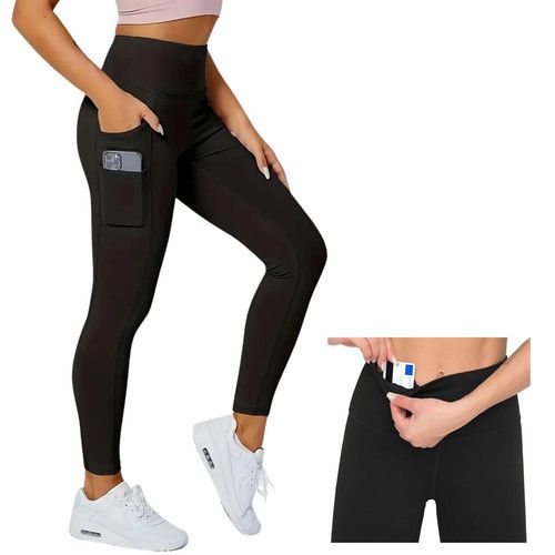 Women Leggings High Waist Gym Fitness Sports Running Stretch Yoga Pants Pockets