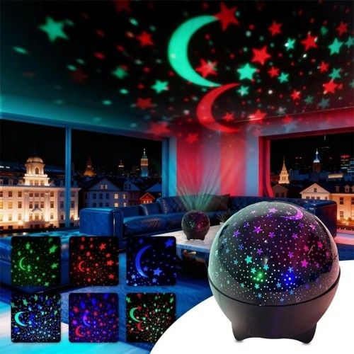 LED Star Projector Night Light 5V USB Starry Sky Night Lamp Party Ambient Light