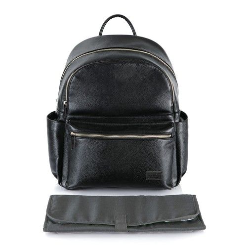 Baby Changing Bag Travel Changing Mat Diaper Bag Black Backpack Large Nappy Bag