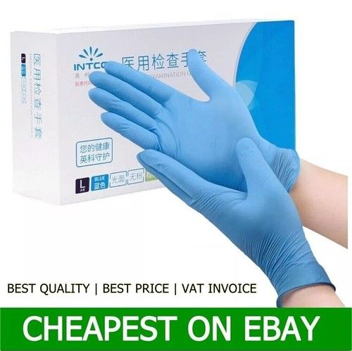 Nitrile Disposable Gloves Powder & Latex Free Food Tattoo Work 100 500 1000 2000