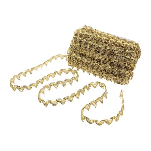 Elegant Gold Braid Lace Trim for Bridal Gown and Stage Costume Embellishment — image 4