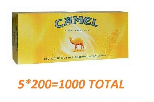 1000  (5×200) CAMEL EMPTY TUBES