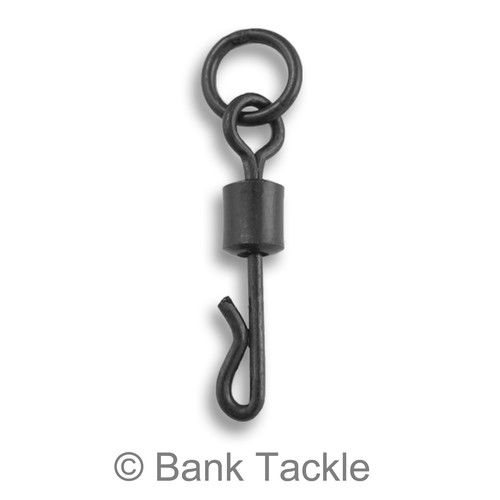 Quick Change Flexi Ring Swivels Size 8 and 11 Carp Fishing Tackle Black Rig Link