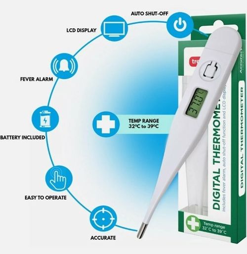 Digital Thermometer LCD Medical Oral, Under Arm, Baby, Adult thermometer UK