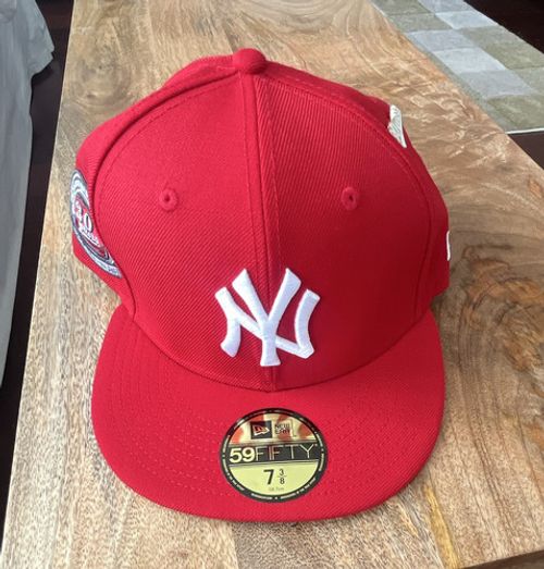 New Era 59FIFTY New York Yankees Fitted Cap Red Spike Lee 30 Years Size 7 3/8