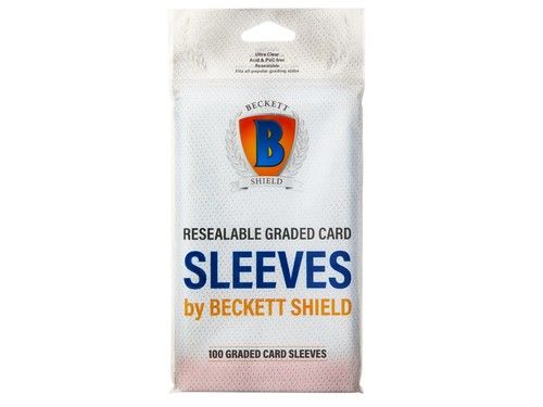 Beckett Shield Card Sleeves | Resealable Graded Card Sleeves  | 100 Sleeve Pack