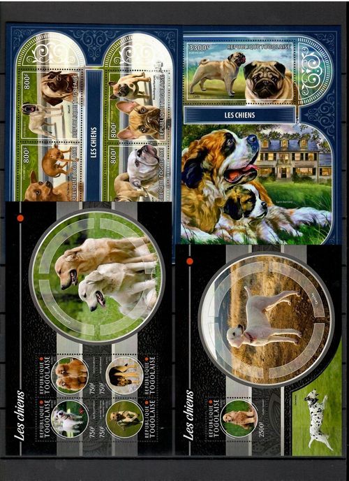 DOG breeds / dogs collection Pt. 3 (countries S - U) - 52 s/s MNH #CNA403 — image 5