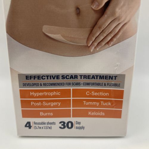Nuvadermis Silicone Scar Sheets 4 Pack Medical Grade Reusable 30 Day Supply — image 3