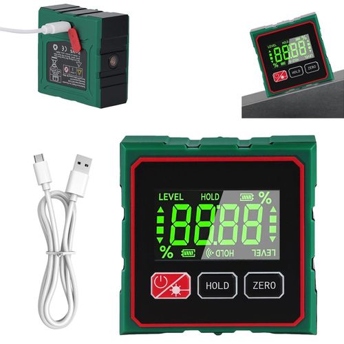 Magnetic Digital Angle Finder &Electronic Laser Digital Spirit Level LCD Display — image 2