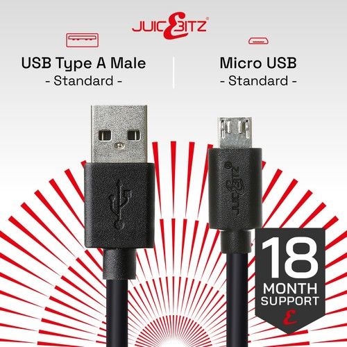 Extra Long PS4 Dualshock Controller Charger Cable Play & Charge - 1m 2m 3m 4m 5m